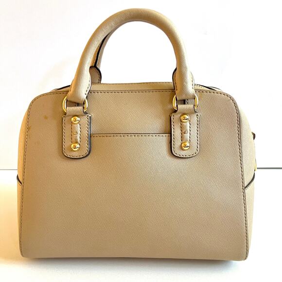 MICHAEL KORS Beige Leather Satchel Bag, Handheld - Picture 4 of 12